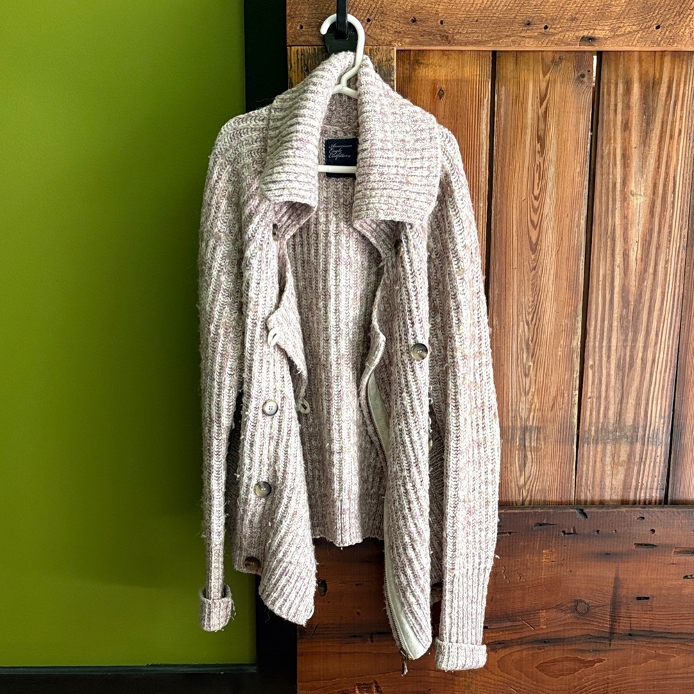 American Eagle Cozy Knit Cardigan Sweater
